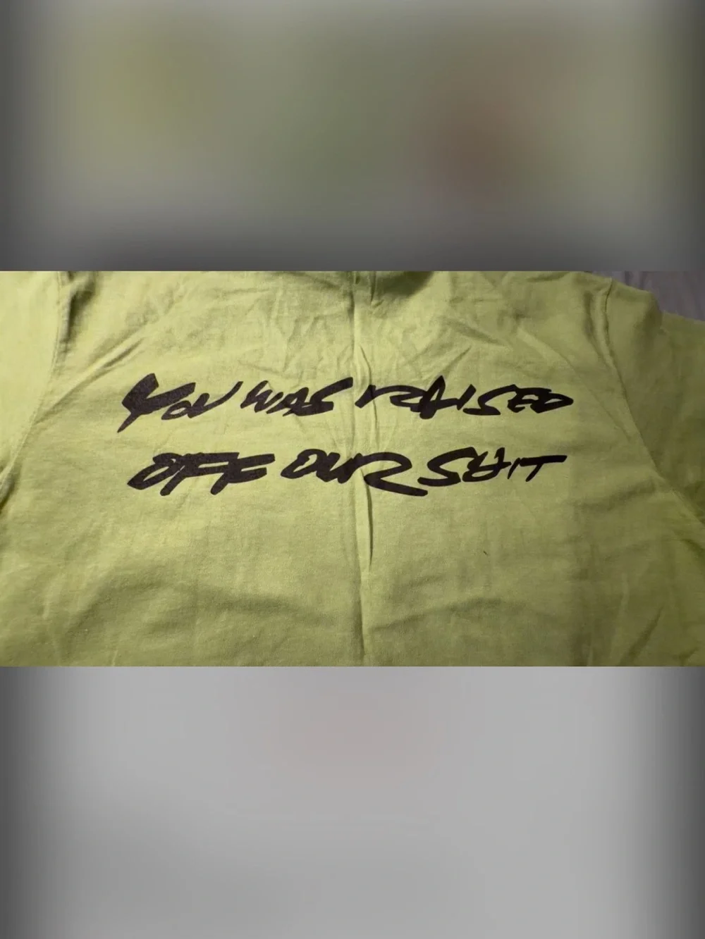 Supreme Lime Green Box Logo Tee - Center Chest Script